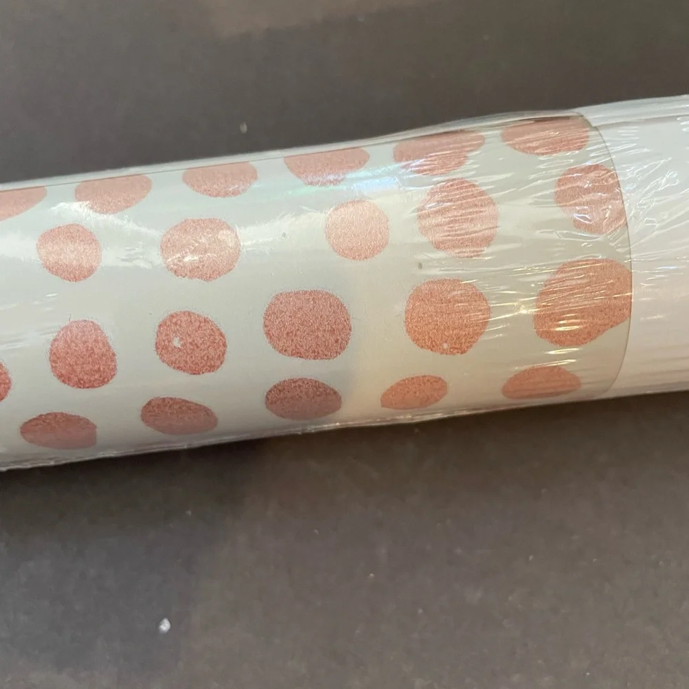 TEMPAPER Moire Coral Dots Self Stick Wallpaper